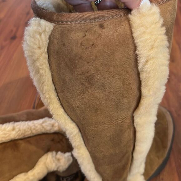 UGG's sundance boots size 7 tan suede shearling - Picture 7 of 10